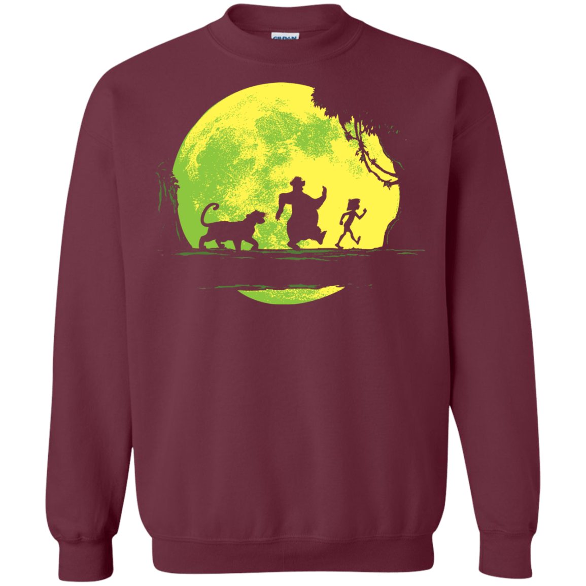 Sweatshirts Maroon / S Jungle Moonwalk Crewneck Sweatshirt