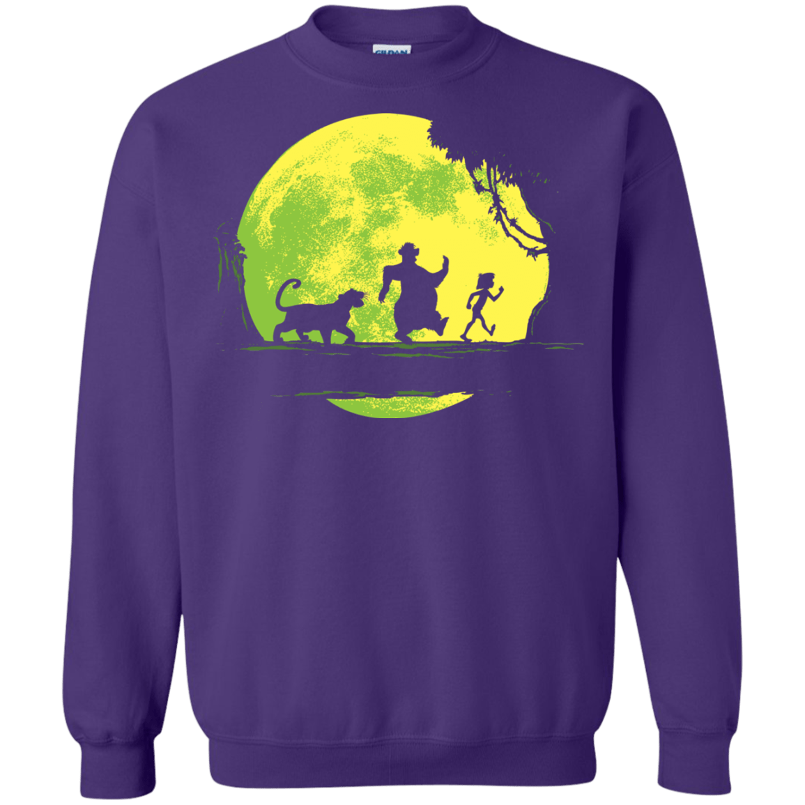 Sweatshirts Purple / S Jungle Moonwalk Crewneck Sweatshirt