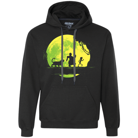 Sweatshirts Black / S Jungle Moonwalk Premium Fleece Hoodie