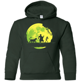 Sweatshirts Forest Green / YS Jungle Moonwalk Youth Hoodie