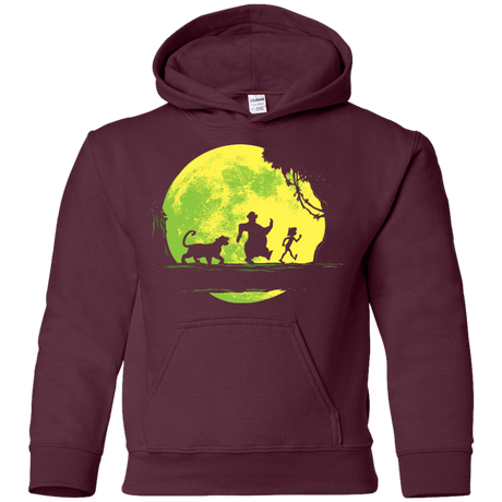 Sweatshirts Maroon / YS Jungle Moonwalk Youth Hoodie
