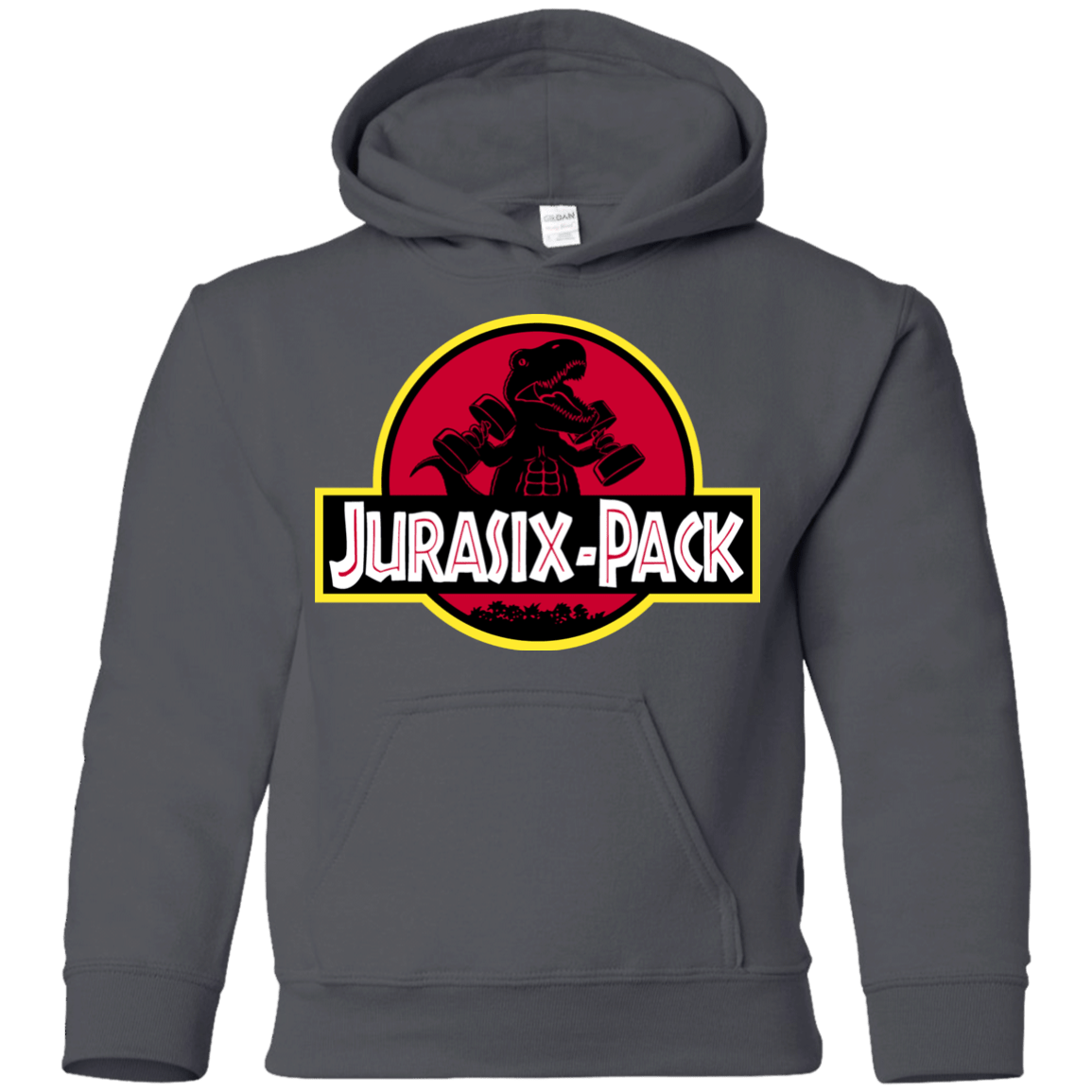 Sweatshirts Charcoal / YS Jurasix-Pack Youth Hoodie