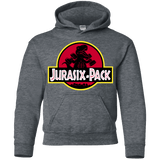 Sweatshirts Dark Heather / YS Jurasix-Pack Youth Hoodie