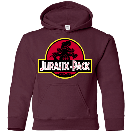 Sweatshirts Maroon / YS Jurasix-Pack Youth Hoodie