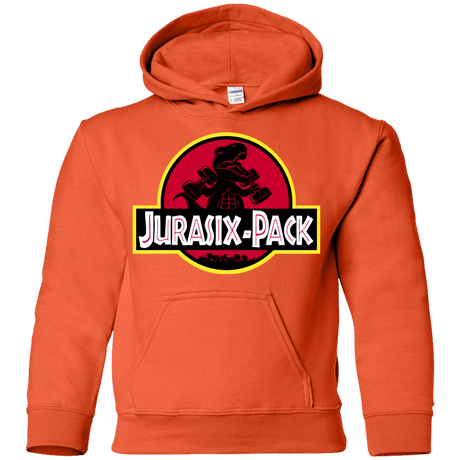 Sweatshirts Orange / YS Jurasix-Pack Youth Hoodie