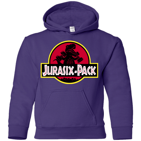 Sweatshirts Purple / YS Jurasix-Pack Youth Hoodie