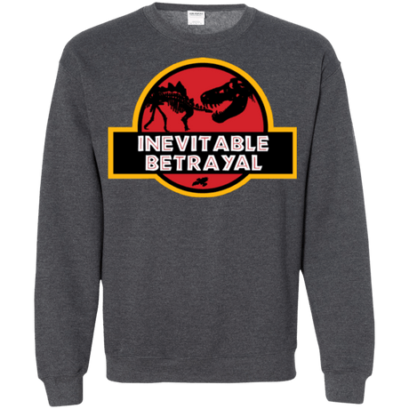 Sweatshirts Dark Heather / Small JURASSIC BETRAYAL Crewneck Sweatshirt