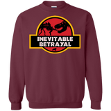 Sweatshirts Maroon / Small JURASSIC BETRAYAL Crewneck Sweatshirt