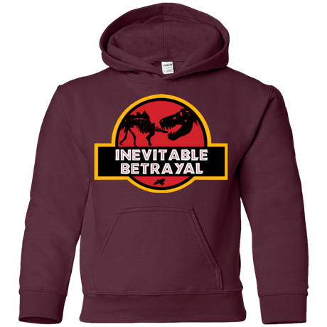 Sweatshirts Maroon / YS JURASSIC BETRAYAL Youth Hoodie