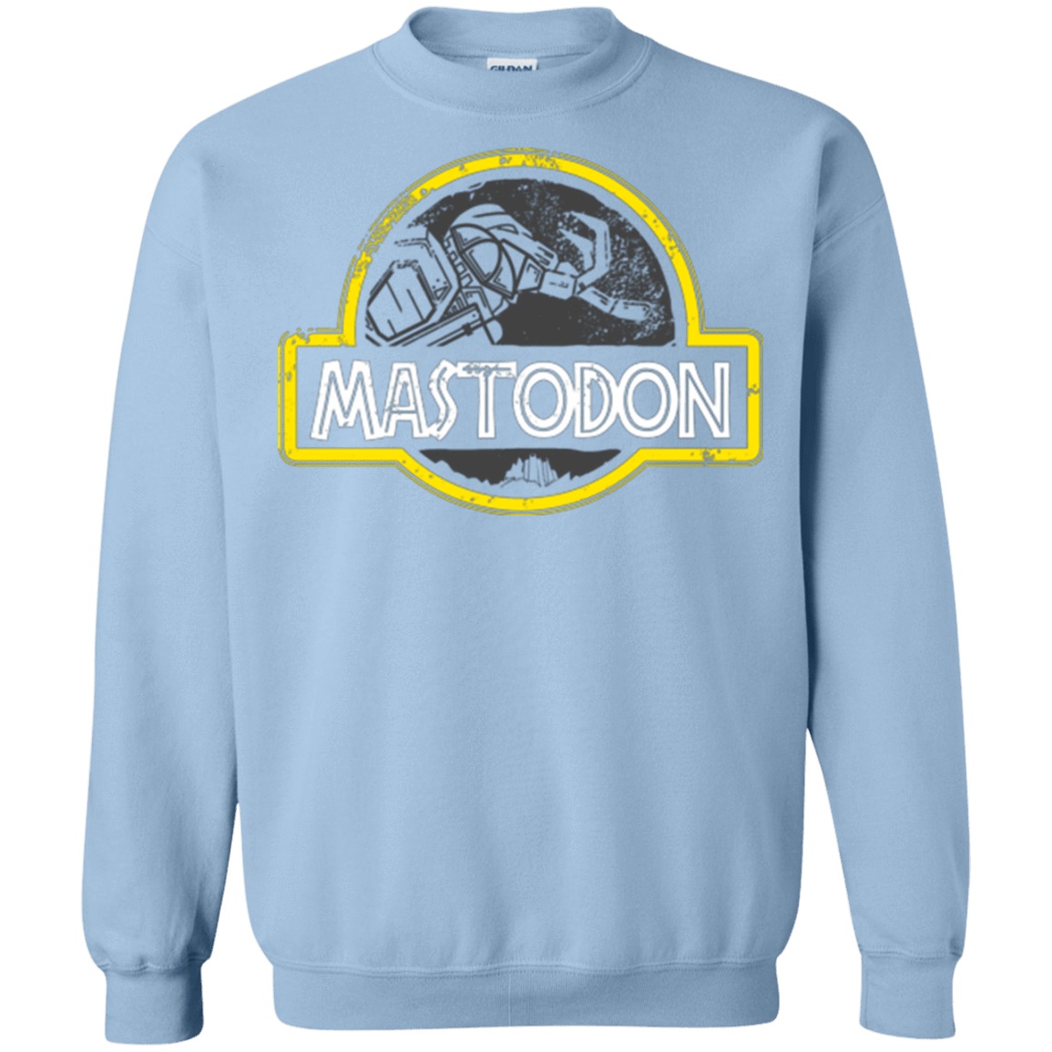 Sweatshirts Light Blue / Small Jurassic Power Black Crewneck Sweatshirt