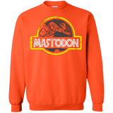 Sweatshirts Orange / Small Jurassic Power Black Crewneck Sweatshirt