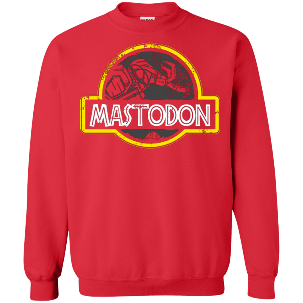 Sweatshirts Red / Small Jurassic Power Black Crewneck Sweatshirt