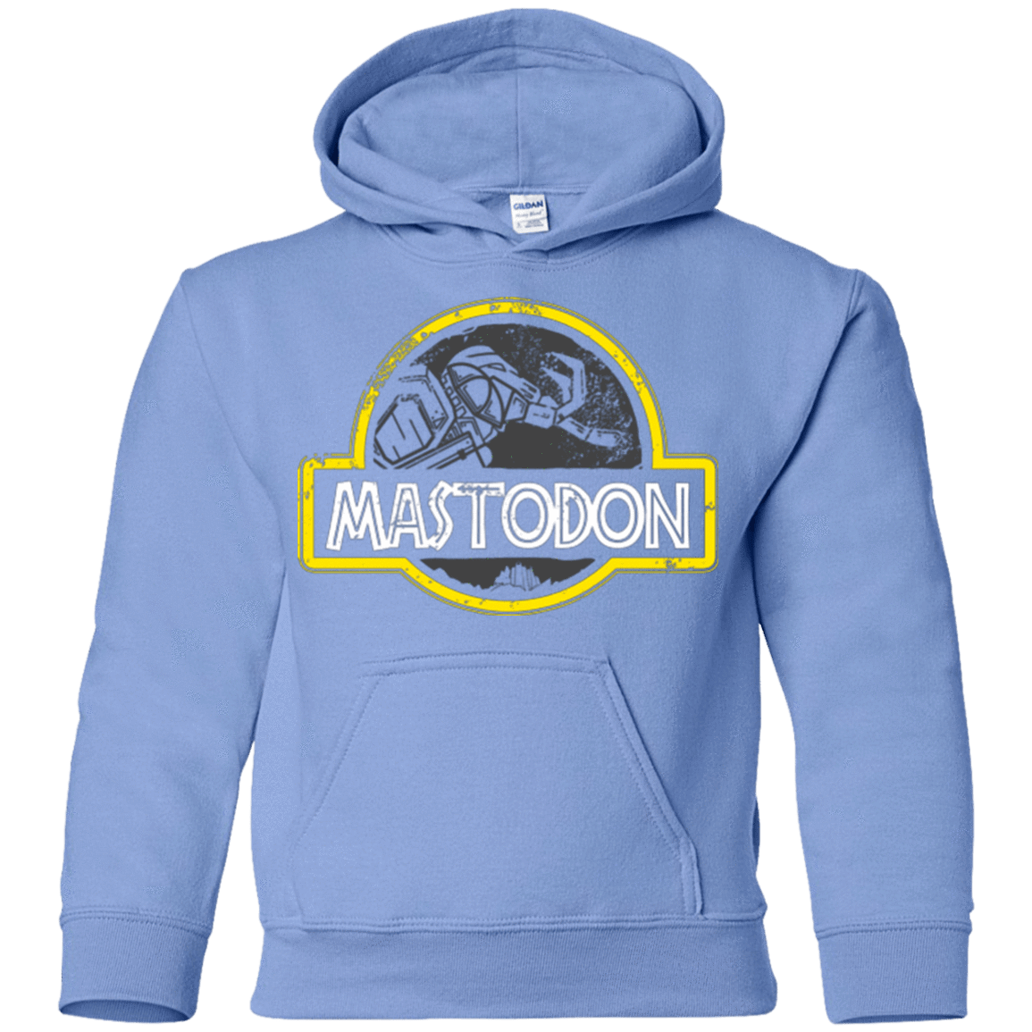 Sweatshirts Carolina Blue / YS Jurassic Power Black Youth Hoodie