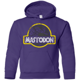 Sweatshirts Purple / YS Jurassic Power Black Youth Hoodie