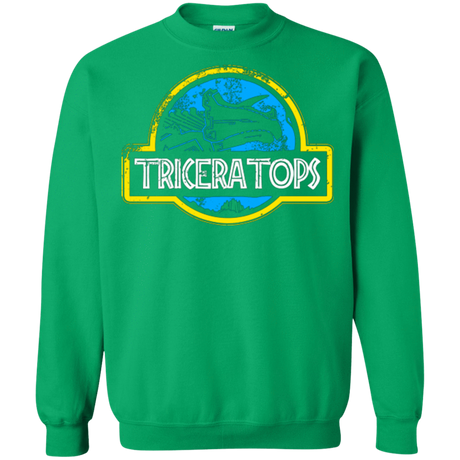 Sweatshirts Irish Green / Small Jurassic Power Blue Crewneck Sweatshirt