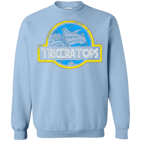 Sweatshirts Light Blue / Small Jurassic Power Blue Crewneck Sweatshirt