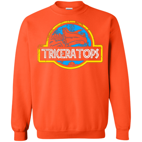 Sweatshirts Orange / Small Jurassic Power Blue Crewneck Sweatshirt