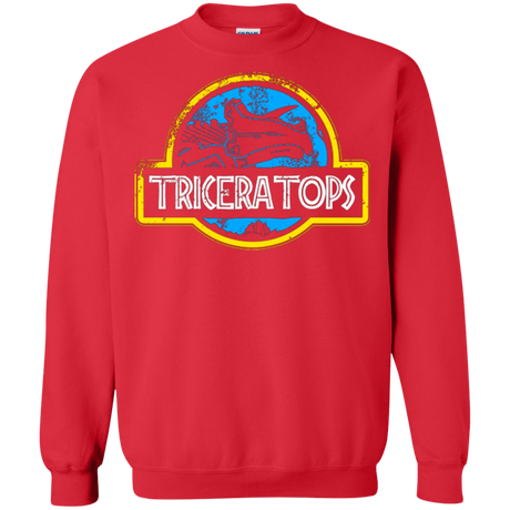 Sweatshirts Red / Small Jurassic Power Blue Crewneck Sweatshirt