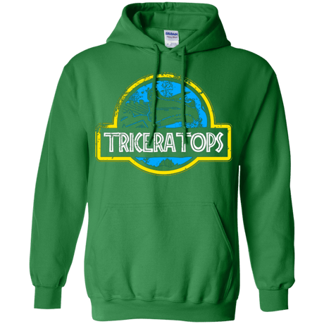 Sweatshirts Irish Green / Small Jurassic Power Blue Pullover Hoodie