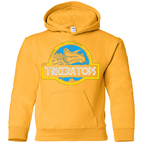 Sweatshirts Gold / YS Jurassic Power Blue Youth Hoodie