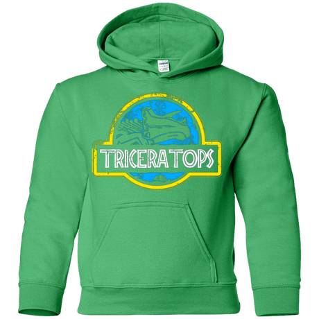 Sweatshirts Irish Green / YS Jurassic Power Blue Youth Hoodie