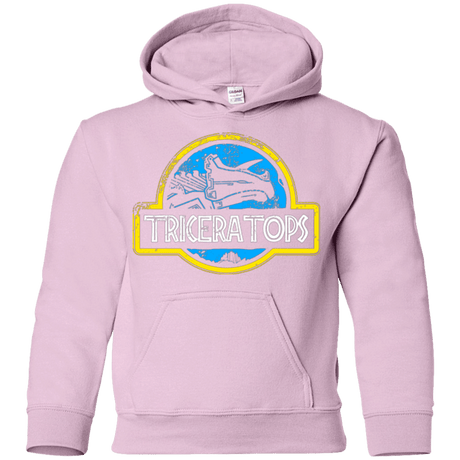 Sweatshirts Light Pink / YS Jurassic Power Blue Youth Hoodie