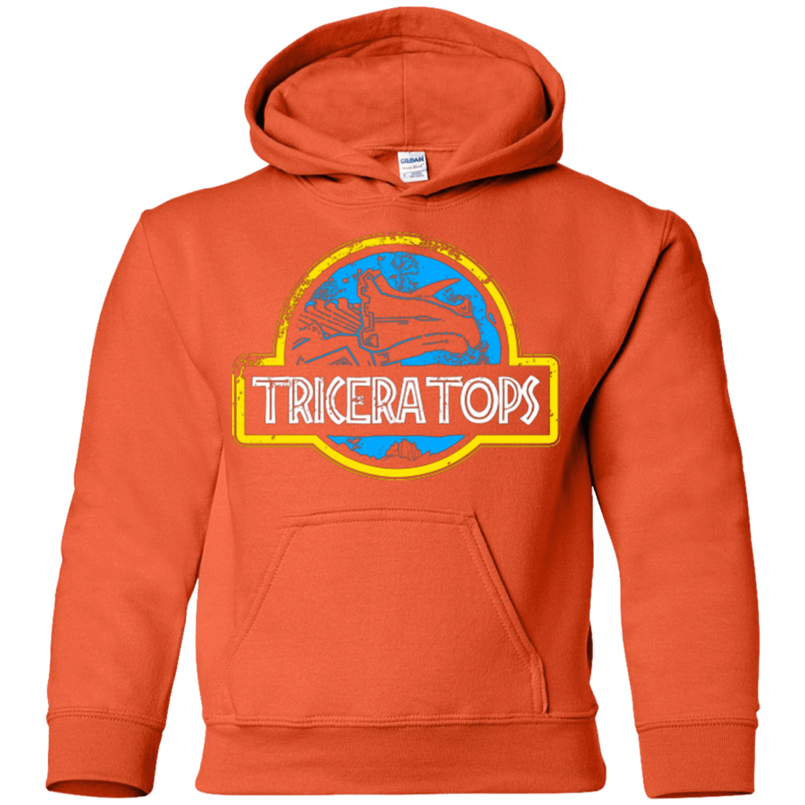 Sweatshirts Orange / YS Jurassic Power Blue Youth Hoodie
