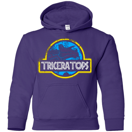 Sweatshirts Purple / YS Jurassic Power Blue Youth Hoodie