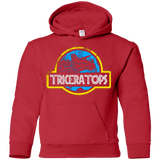 Sweatshirts Red / YS Jurassic Power Blue Youth Hoodie