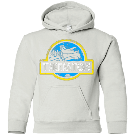 Sweatshirts White / YS Jurassic Power Blue Youth Hoodie