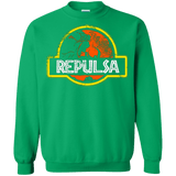 Sweatshirts Irish Green / Small Jurassic Power Evil Crewneck Sweatshirt