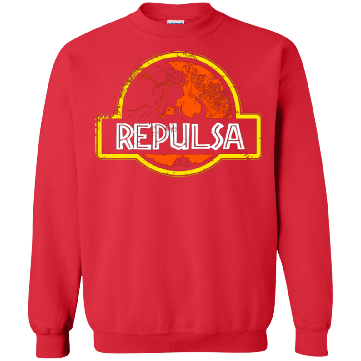 Sweatshirts Red / Small Jurassic Power Evil Crewneck Sweatshirt