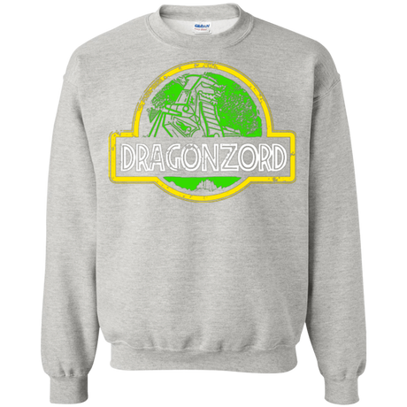 Sweatshirts Ash / Small Jurassic Power Green Crewneck Sweatshirt