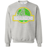 Sweatshirts Ash / Small Jurassic Power Green Crewneck Sweatshirt