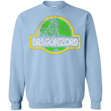 Sweatshirts Light Blue / Small Jurassic Power Green Crewneck Sweatshirt