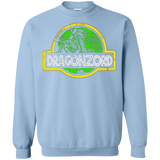 Sweatshirts Light Blue / Small Jurassic Power Green Crewneck Sweatshirt