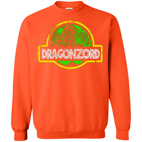 Sweatshirts Orange / Small Jurassic Power Green Crewneck Sweatshirt