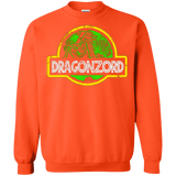 Sweatshirts Orange / Small Jurassic Power Green Crewneck Sweatshirt