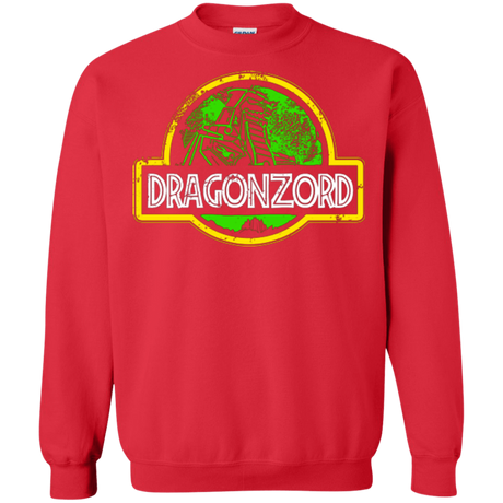 Sweatshirts Red / Small Jurassic Power Green Crewneck Sweatshirt