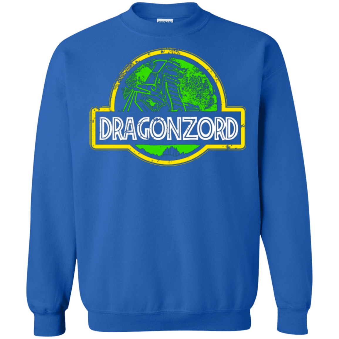 Sweatshirts Royal / Small Jurassic Power Green Crewneck Sweatshirt