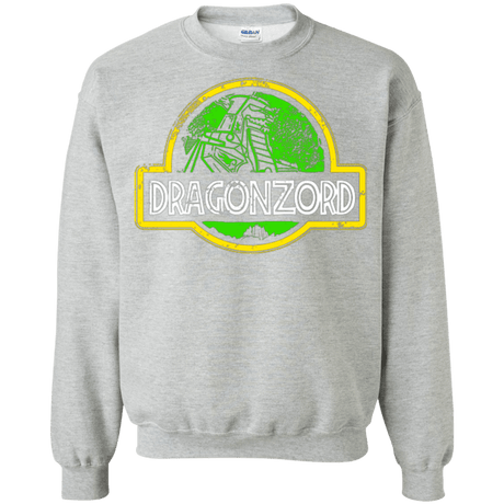 Sweatshirts Sport Grey / Small Jurassic Power Green Crewneck Sweatshirt