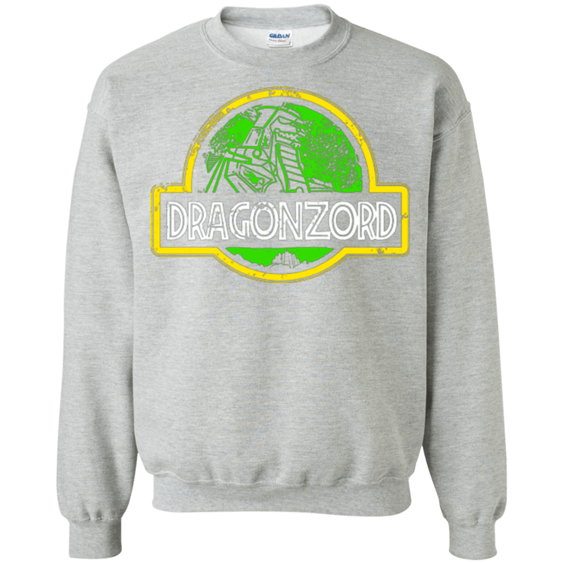 Sweatshirts Sport Grey / Small Jurassic Power Green Crewneck Sweatshirt