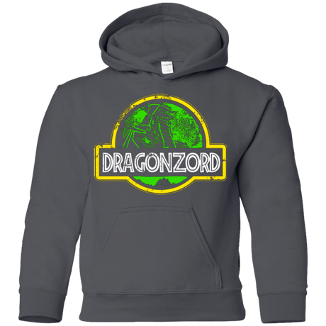 Sweatshirts Charcoal / YS Jurassic Power Green Youth Hoodie