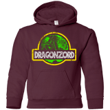 Sweatshirts Maroon / YS Jurassic Power Green Youth Hoodie