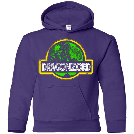 Sweatshirts Purple / YS Jurassic Power Green Youth Hoodie