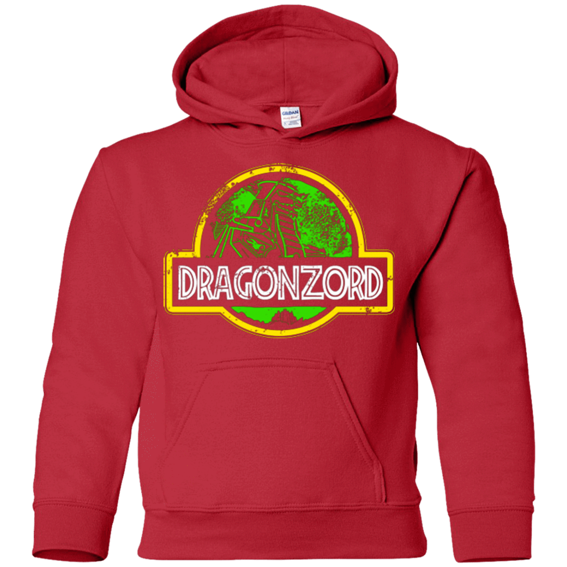 Sweatshirts Red / YS Jurassic Power Green Youth Hoodie