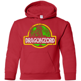 Sweatshirts Red / YS Jurassic Power Green Youth Hoodie