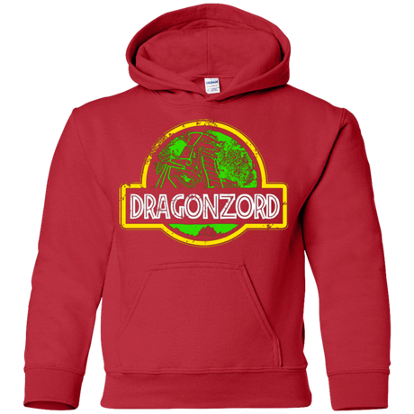 Sweatshirts Red / YS Jurassic Power Green Youth Hoodie