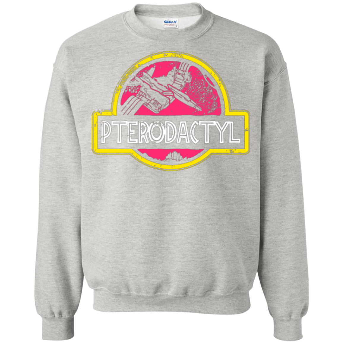 Sweatshirts Ash / Small Jurassic Power Pink Crewneck Sweatshirt