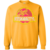 Sweatshirts Gold / Small Jurassic Power Pink Crewneck Sweatshirt